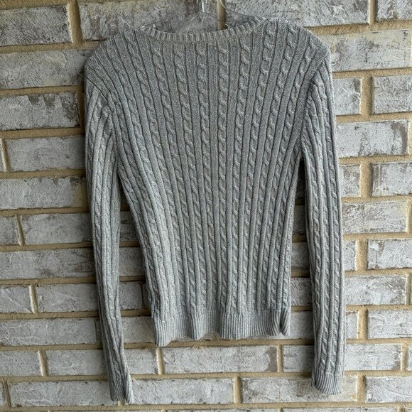 Ralph Lauren Gray V-Neck Sweater - Picture 2 of 6